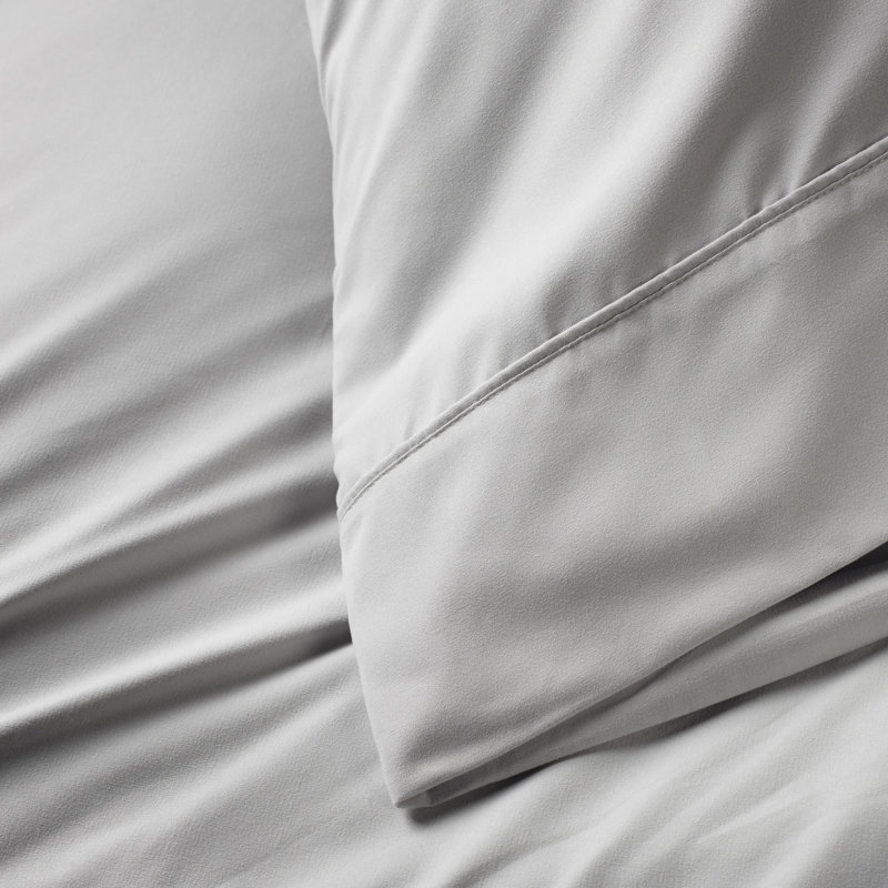 Lux Enzyme-Washed Double-Brushed 2pc. Pillowcase Set, Standard, Whisper Gray