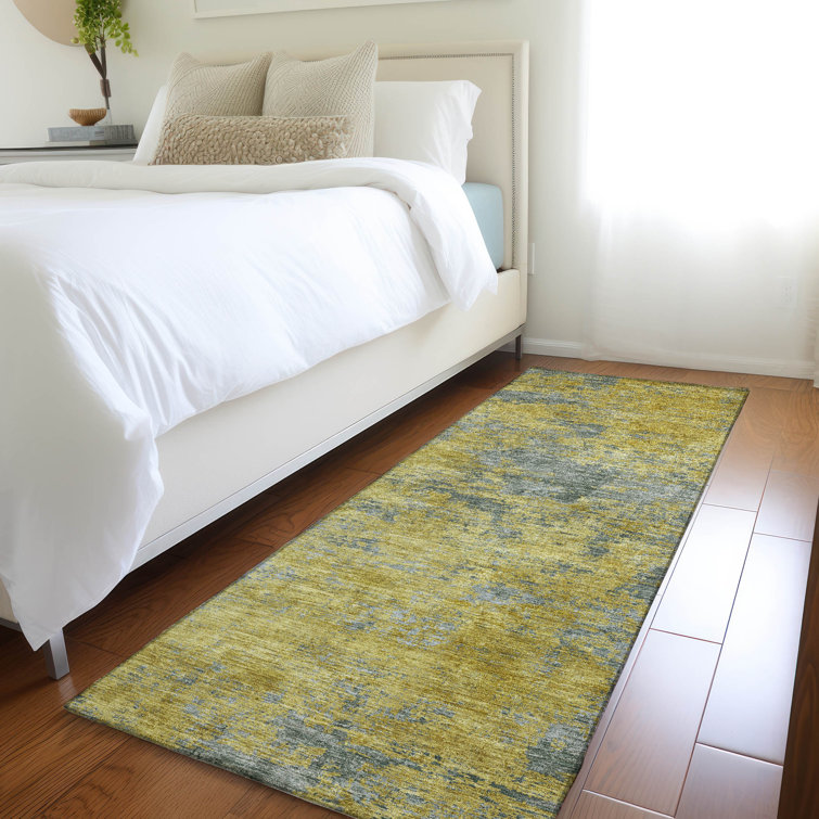 Machine Washable Indoor/Outdoor Chayden ACN1093 Gold Rug