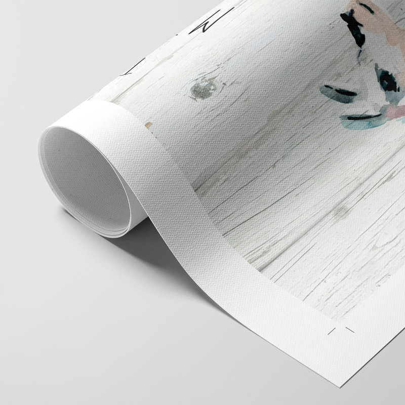 Llama Happy Place - reproduction de toile seulement - NON-CADRE, H 27 po x l 18 po