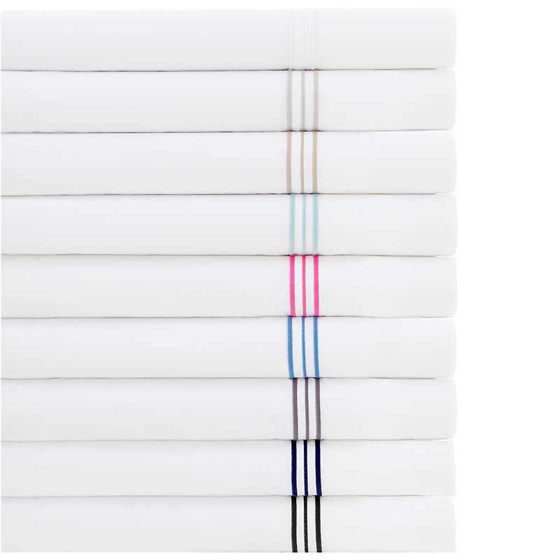 Trio Black Flat Sheet, Twin/Twin XL Flat Sheet