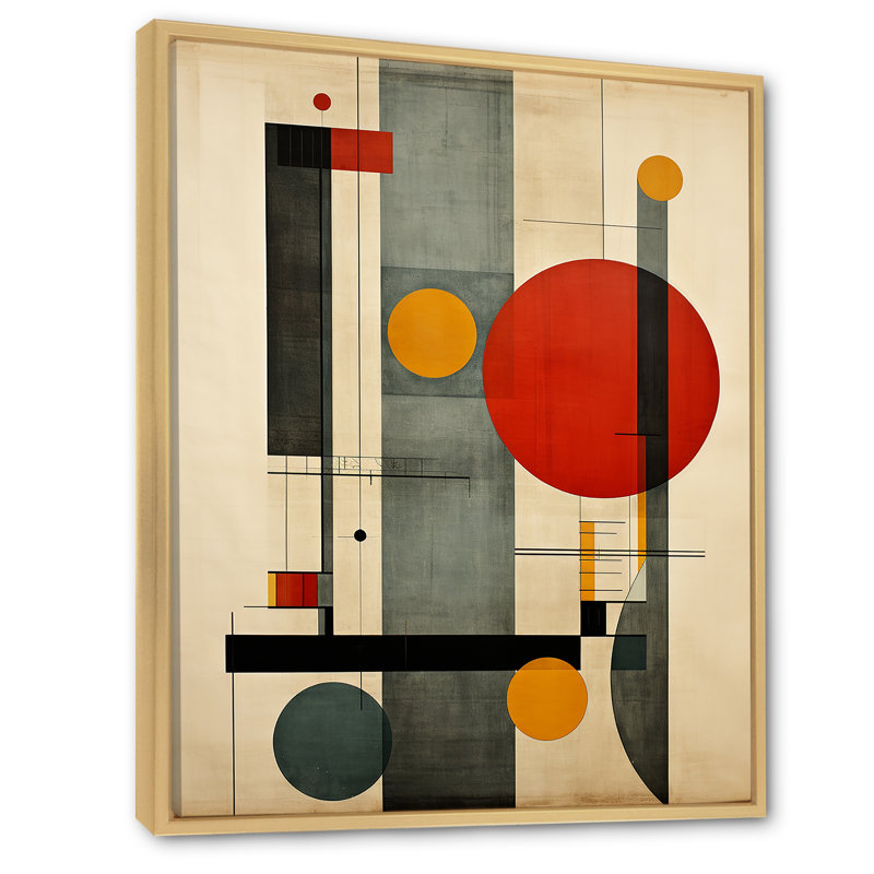 Distance des rêves, rétro géométrie des couleurs rétro - impression sur toile géométrique moderne, 20" H x 12" W