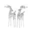 Cerf en métal 19,5 po -2090504263