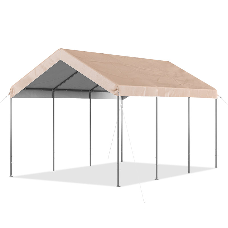 Auvent d'extérieur imperméable à hauteur ajustable 10 'x 15', Beige