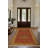 Zyana Collection Digital Print Cotton-Polyester Red Yellow Moroccan Rug-584494999
