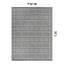 Tapis intérieur / extérieur paille rectangulaire en plastique tissé à la machine de couleur noire Isael-37618165