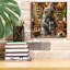 «Hipster Dog - French Bulldog» par Rey Klimt, art mural sur toile-1991595622