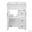 Meuble-lavabo 24 po avec lavabo en céramique, 2 tiroirs et tablette réglable-116657528-116657529