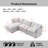 Comfortable Modular Chenille Sectionals, L-shaped Sofa For Home