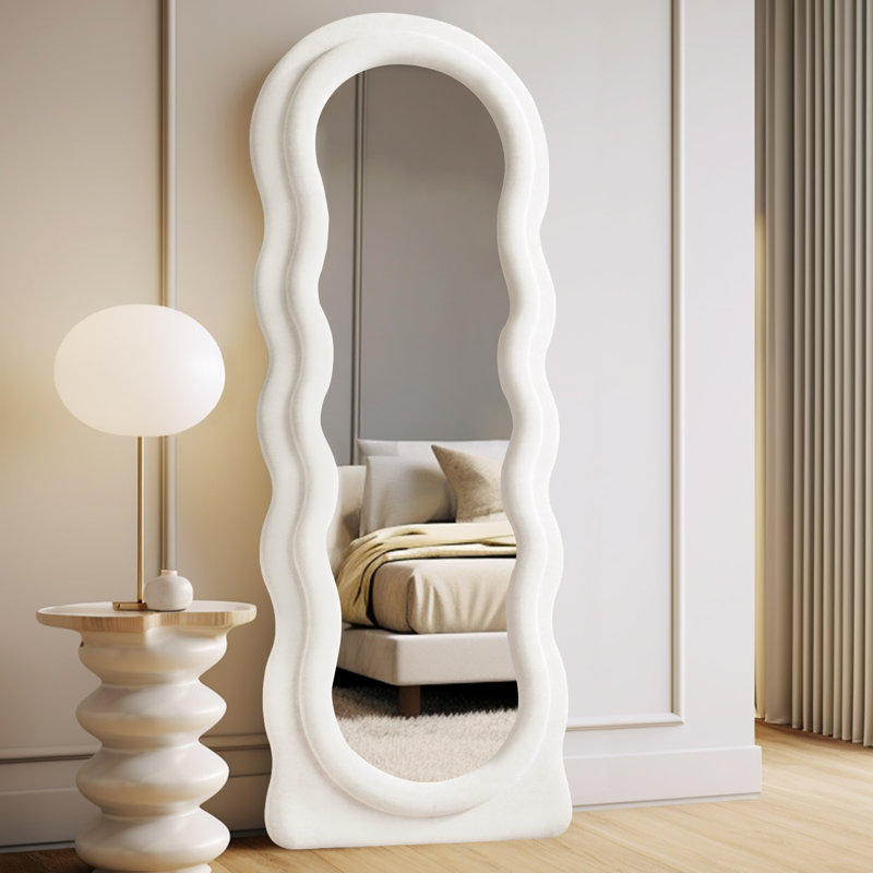 Irregular Wavy Full Length Mirror, 63" x 24"