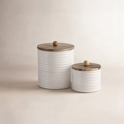 Osborne Mango Wood Kitchen Canister Set