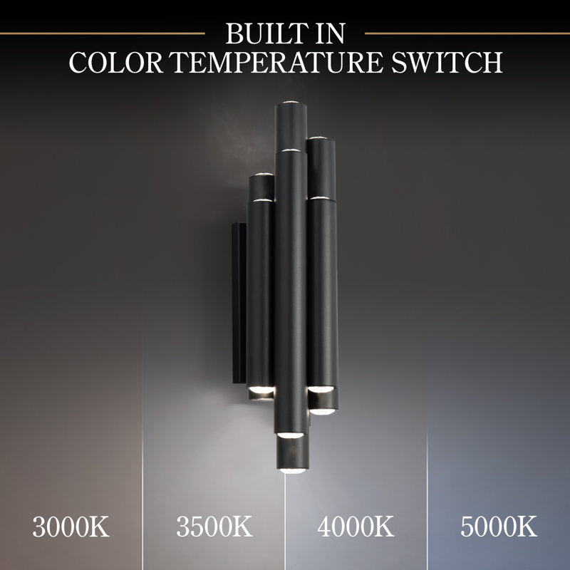 Silo 14 - Light LED Armed Sconce, Black