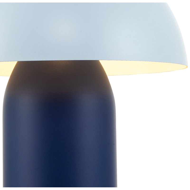 Colombano Metal Table Lamp, Blue