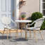 Chaises de salle à manger d'extérieur avec accoudoirs Altesa, chaises de patio de style bistro français avec rotin PE pour jardin-117316554