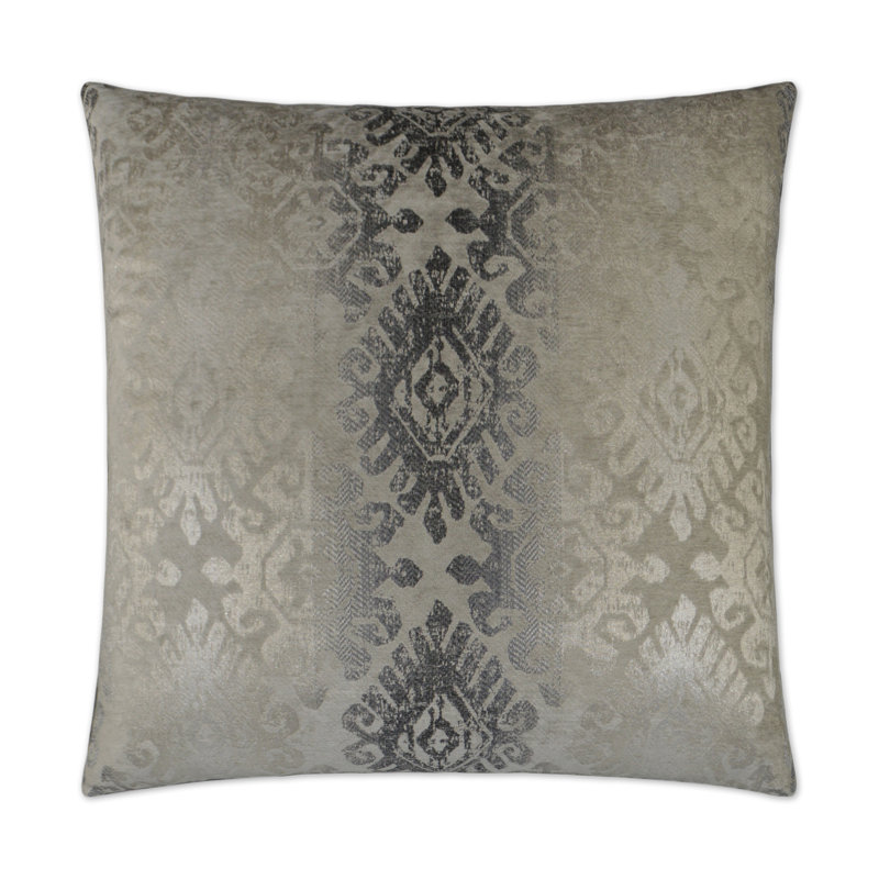 Nina Square Pillow Cover & Insert, Fog, 22"H x 22"W