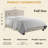 Upholstered Button-tufted Platform Bed Frame with Adjustable Height Headboard-1685596277-1685596170
