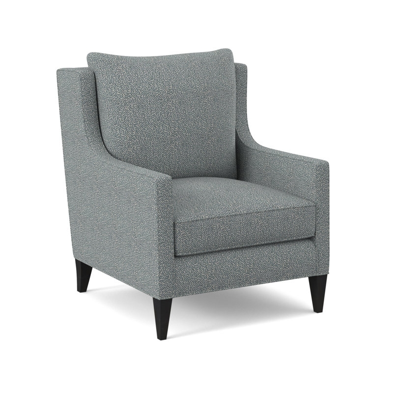 Chaise Callum, Espresso, Mélange de polyester Maya cyan