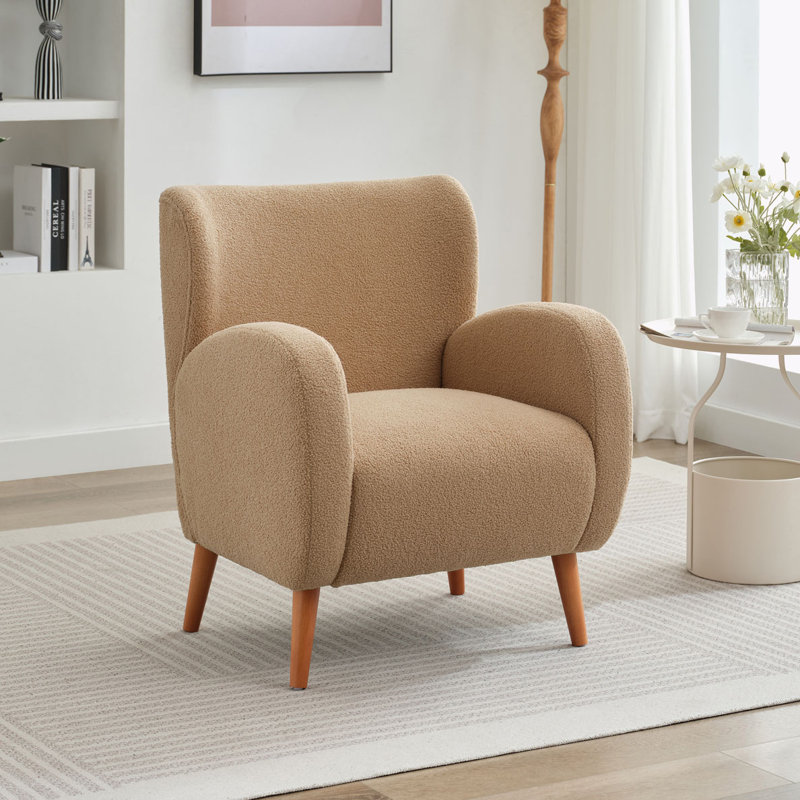 Chaise longue rembourrée Manhart, Combinaison chameau