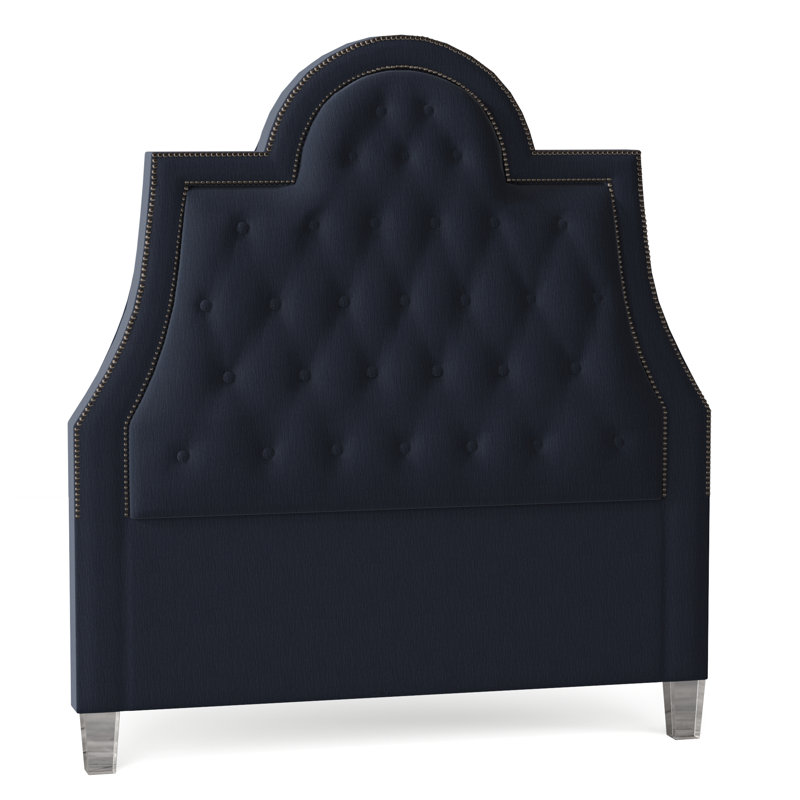 Amanda Upholstered Headboard, Caitlin Linen, Acrylic, Queen