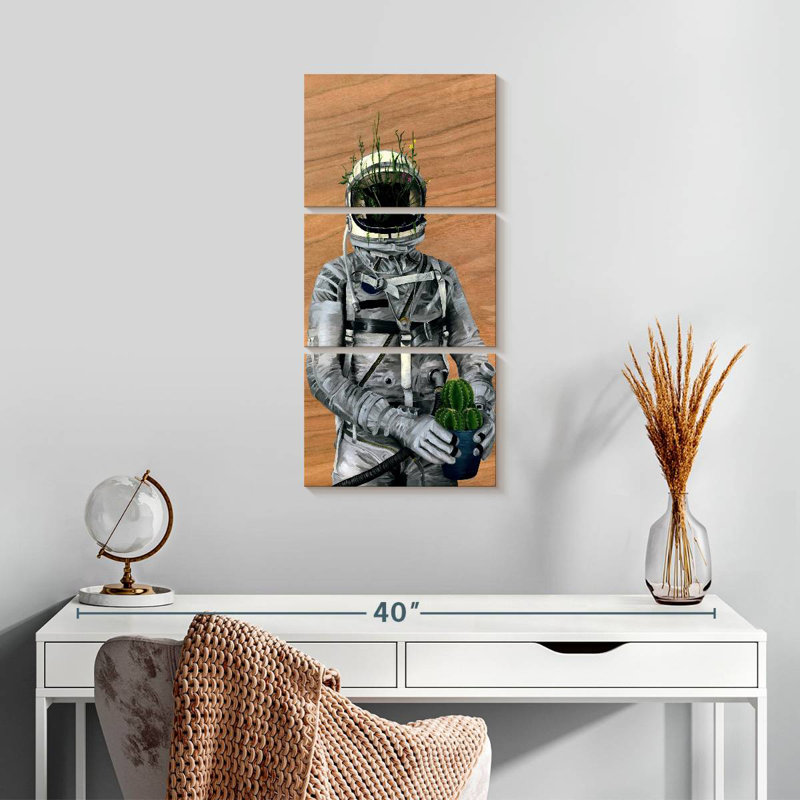 Spaceman Cacti, 27" H x 12" W