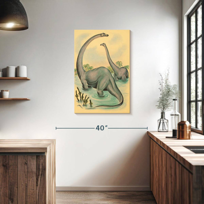 Brampt Jurassic Brontosaurus, 36" H x 24" W