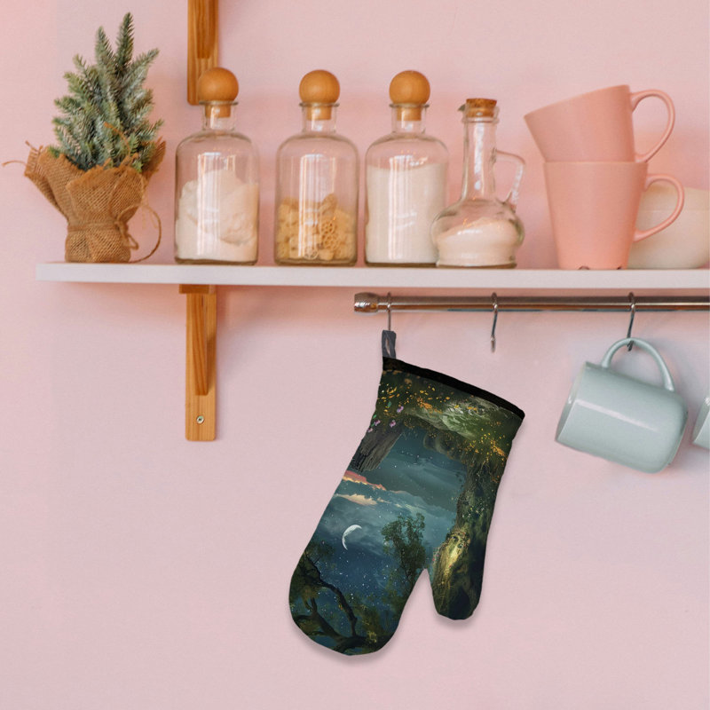 Bears In Enchanted Forest Oven Mitt