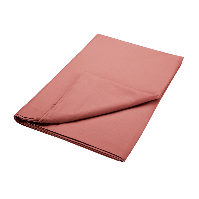 Pima 200 Thread Count 100% Cotton Percale Flat Sheet, Kingsize (5'), Cream