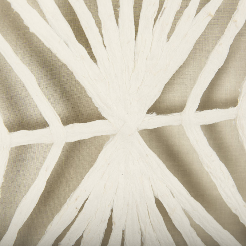 Folk Papercuts - Prisme - cadre photo, Beige, Blanc | Beige | Prismes, H 30 po x l 30 po
