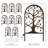 18'' H x 86'' W Metal Garden Edging with Tree of Life Design