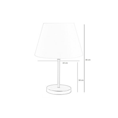 Lampe de table élégante avec pied en métal, rose et or rose | 14,6 po de hauteur totale, 7,9 po de diamètre inférieur, 5,3 po de diamètre supérieur | Douille E27 (60 W maximum), câble de 59 po avec interrupteur marche / arrêt | Certifié CE, parfait pour la maison et le bureau