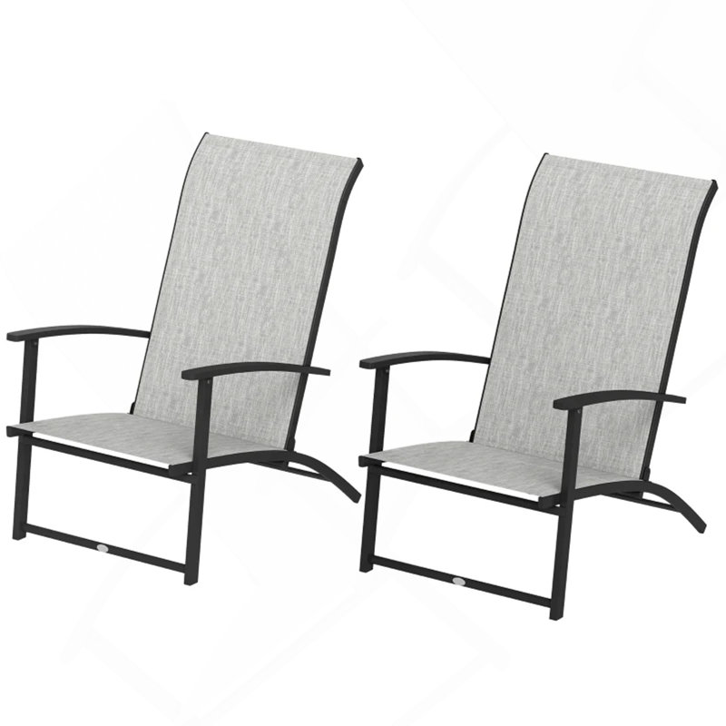 Ensemble de 2 chaises d'extérieur pliantes