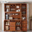 Buffet en noyer massif et bois manufacturé