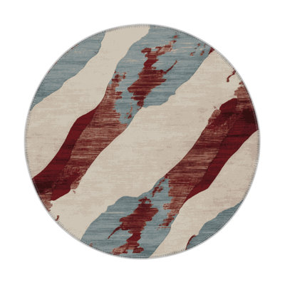 Watercolor Beige Indoor and Outdoor Area Rug
