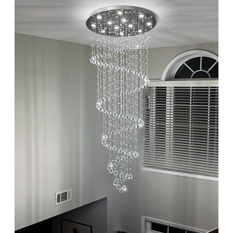 Lustre Glam, Argent argent, H 78,7 po x l 31,5 po x P 31,5 po, 12