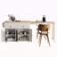 Îlot de cuisine 74,5 pouces avec table de salle à manger extensible, îlot de cuisine sur roulettes avec support à épices et 2 tiroirs, chariot de rangement de cuisine avec armoire à 4 portes, pour la cuisine, la salle à manger-635857347