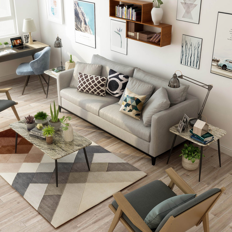 Ensemble de 3 tables basses, Gris