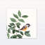 «Watercolor Bird Perché on Leaves», reproduction d'art sur toile tendue-1612335454