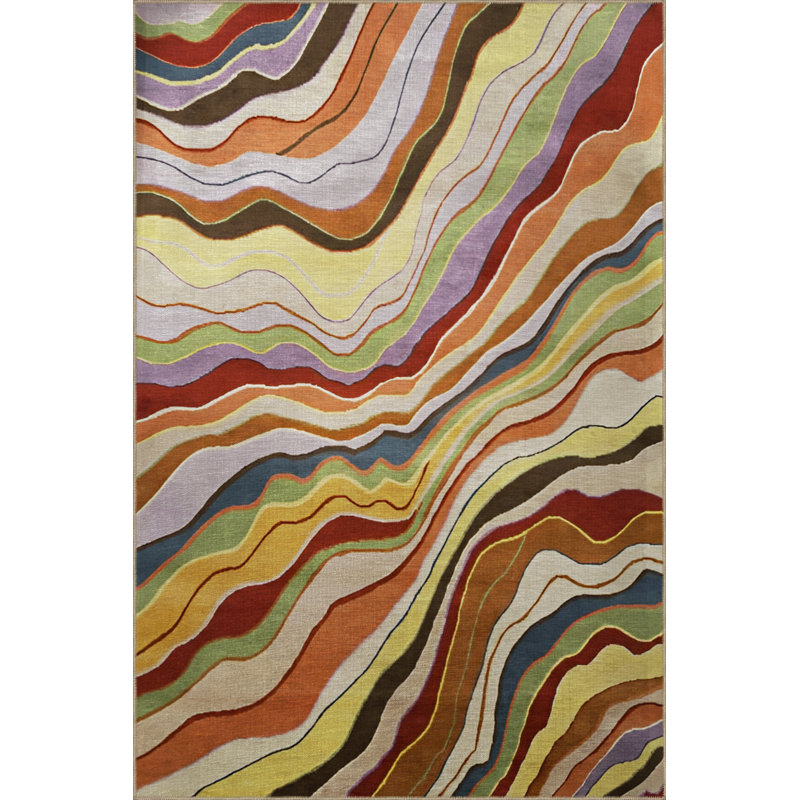 Tapis rectangulaire Bilicki, Rectangle 2 pi 8 po x 5 pi