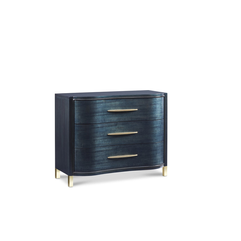 3 Drawer 43" W Solid Wood Dresser