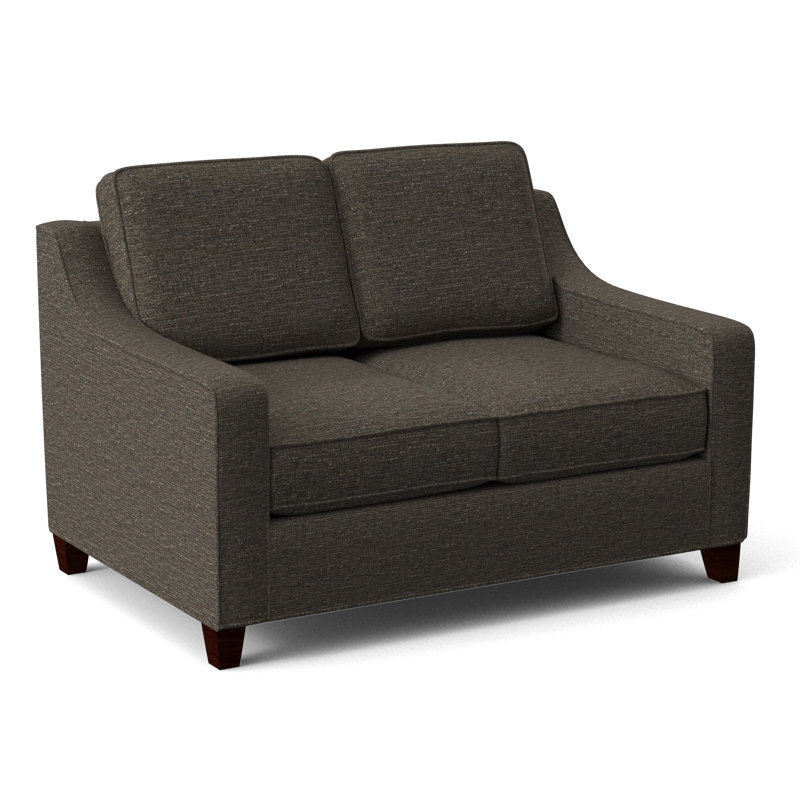 Clark 54" Square Arm Sofa Bed, Empire Mahogany, Elliot Caribou