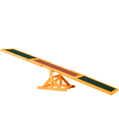 Dog Agility - Solid Construction For Daily Use Wooden Pet Seesaw To Outdoor Wear And Tear