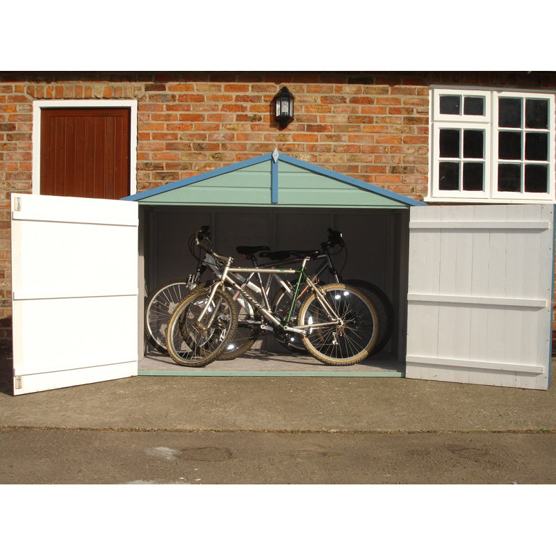 7 ft x 3 ft Apex Bike Store With Floor