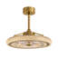  Ventilateur de plafond en cristal à intensité variable 22 "avec lumières DEL Waynetta