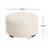 Upholstered Button Tufted Round Ottoman-2095990372
