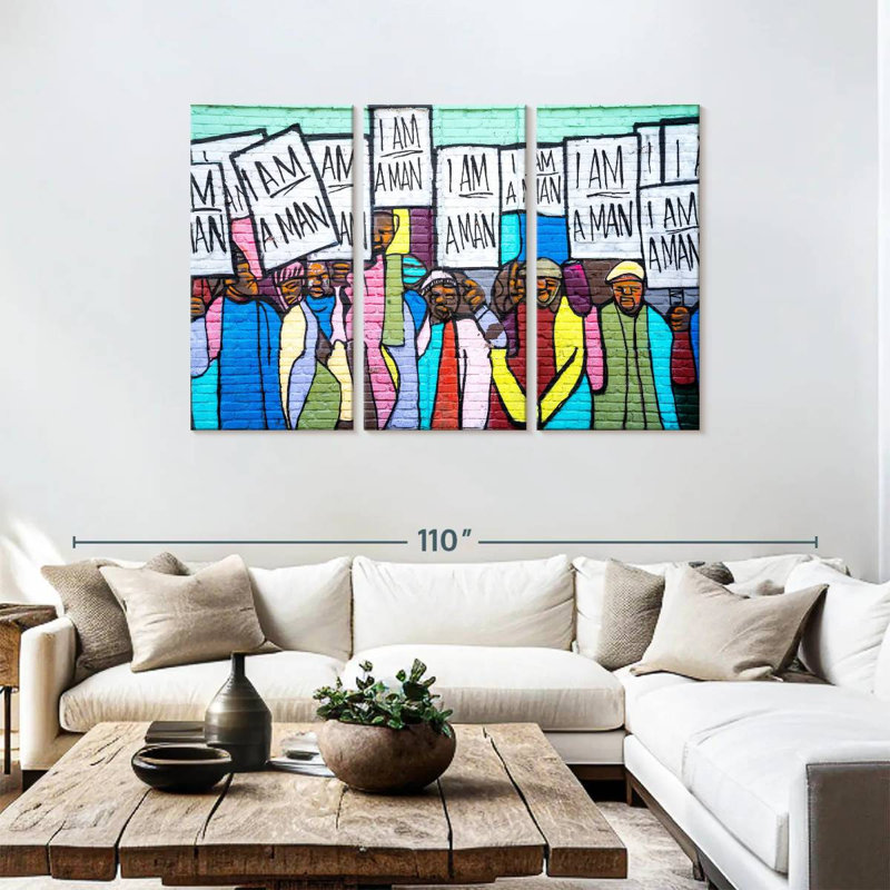 Khyia I Am A Man, 48" H x 74" W