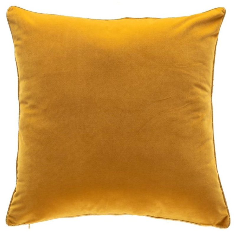 Noah Velvet Square Pillow Cover & Insert, Yellow