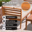 Ensemble de conversation modulaire d'extérieur avec coussins et table basse en bois d'acacia 5 pièces werph