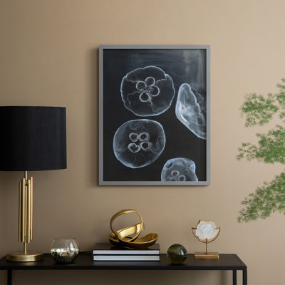 «Jellyfish Heaven II», reproduction encadrée - bois massif