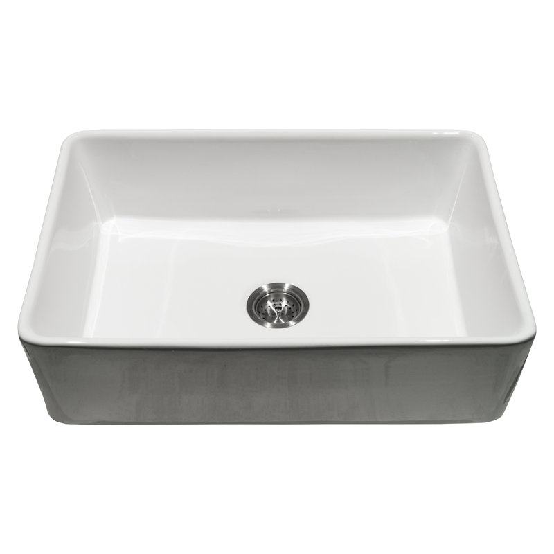 Évier de cuisine à simple cuve à tablier frontal encastrable 30 po x 20 po