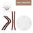 Round Dining Table with Tempered Glass Top and Solid Wood Legs-100588389