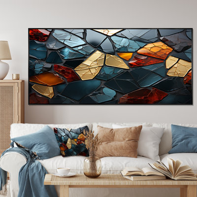 Cubic Mosaic Marble Tiles V - Décoration murale en marbre